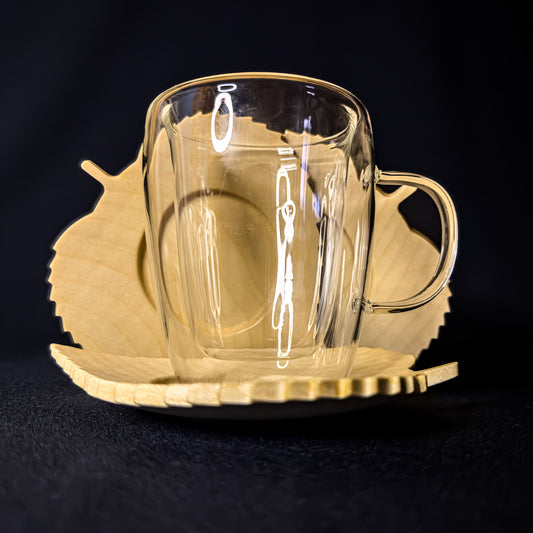 Set Untersetzer – Lindenblatt