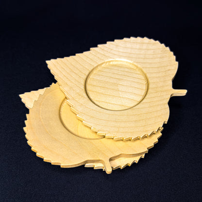 Set Untersetzer – Lindenblatt