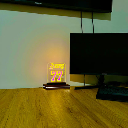 Lakers 77 LED Acrylic Sign