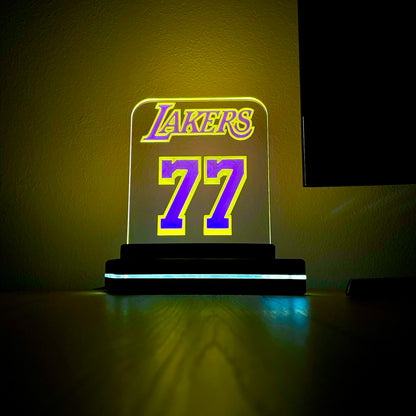 Lakers 77 LED Acrylic Sign