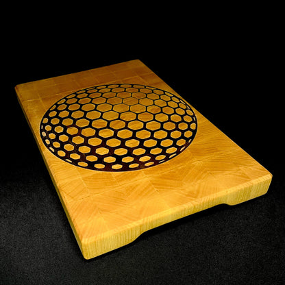 Küchenarbeitsplatte aus Hirnholz mit individuellem Motiv