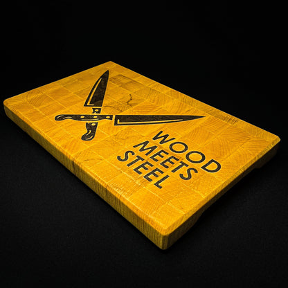 Küchenarbeitsplatte aus Hirnholz mit individuellem Motiv