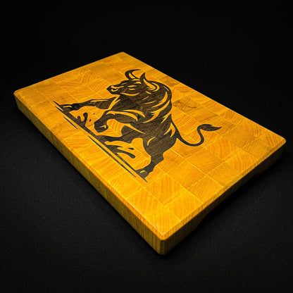 Küchenarbeitsplatte aus Hirnholz mit individuellem Motiv